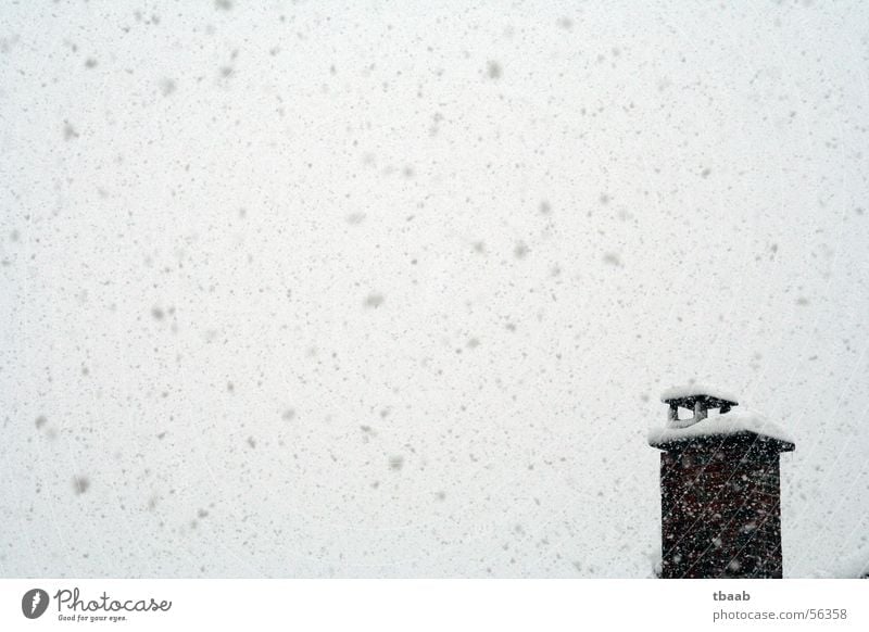 Snow, snow, snow Winter Cold Snowfall Chaos Chimney Sky 1 Deserted Exterior shot Covers (Construction) Snowflake Snowstorm Narrow Winter mood Hover