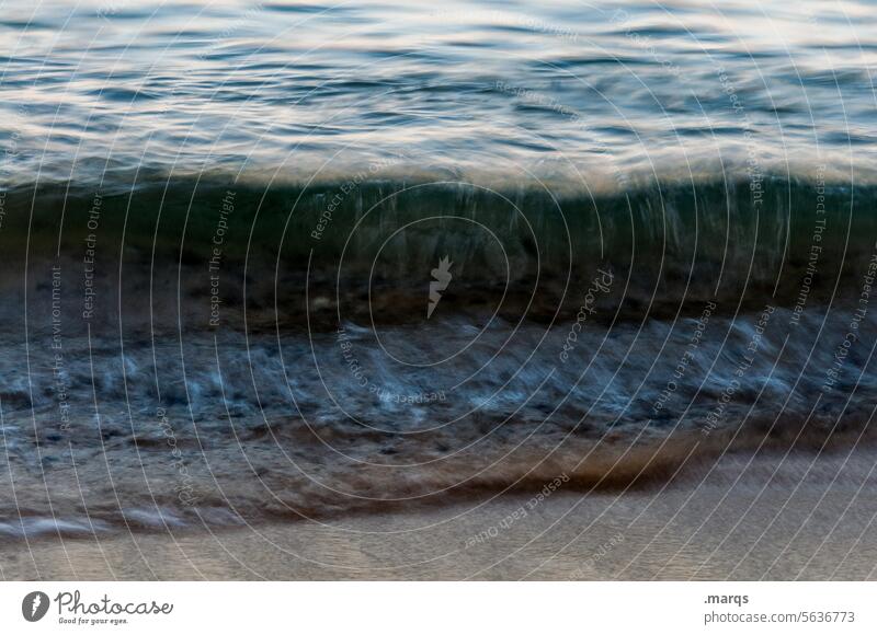tsunami dream Illusion coast Long exposure Perspective Abstract Experimental motion blur Beach Water Ocean wave Wave break Force of nature Nature Dynamics