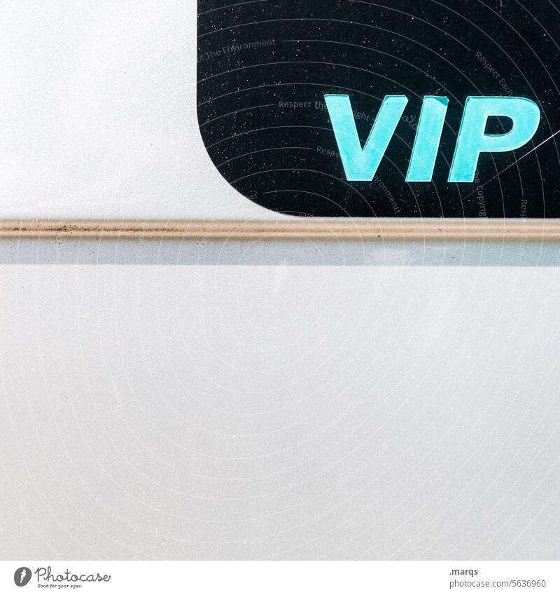 VIP Success Luxury Exclusive Characters Close-up Important Black White Turquoise