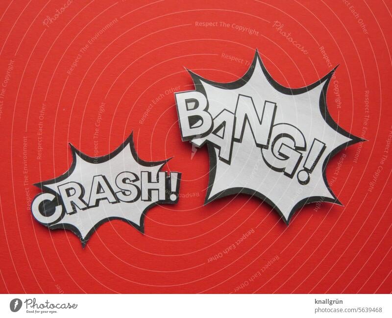 Crash! Bang! Comic Style Speech bubble communication Communicate Text Communication Word Letters (alphabet) Language Typography Characters writing Compromise