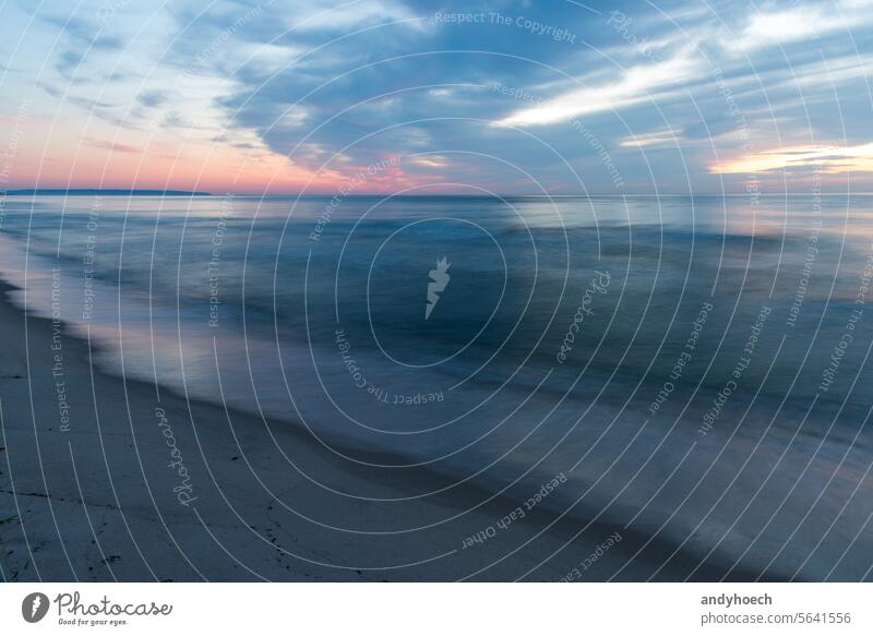 The silent sea in long exposure at sunset abstract baltic baltic sea beach blue blurred calm cape arkona clouds coast day destination environment germany