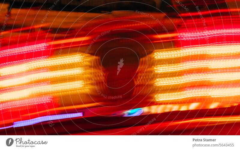 Lights in motion I clearer blurriness hazy Abstract blurred variegated Red Yellow lines Play of colours
