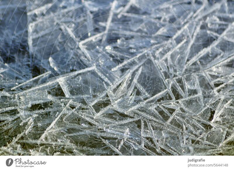 ice Ice and frost Frost chill Frozen Winter Cold winter broken ice Mosaic shattered Seasons