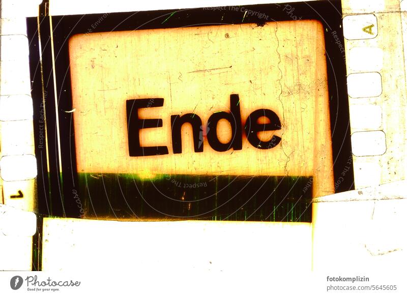End - the closing words typography beginning and end Text Filmstrips Lettering Letters (alphabet) symbol Backwards Signage Communication Typography Word