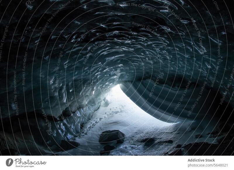 White ice caves in winter at Canada frozen snow rock field hole rough surface weather cold temperature extreme canada interior breathtaking freeze nature season