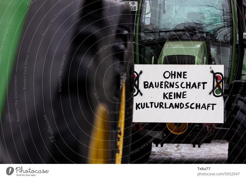Without farmer protest peasants Germany Tractors Traffic light policy 2024 Farmers' protest