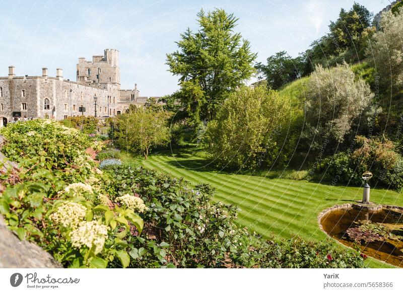 Windsor Castle Garden equilibrium relaxed Beauty & Beauty fragrant Happiness Spring Cozy pretty sunshine Summer medieval Knight Tower Oasis Relaxation