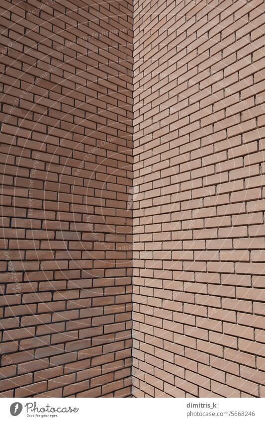 red brick wall corner building masonry background architectural detail angle recess symmetry material construction architecture structure rectangles pieces