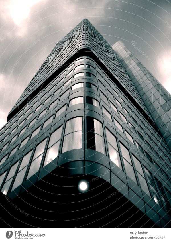 high risin High-rise Frankfurt Main Steel Hue Perspective Tall Glass Sky