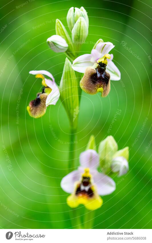 Ophrys ficalhoana orchid in natural habitat ophrys ficalhoana flower plant nature blossom botany biology ecology green garden wild floral blooming spring