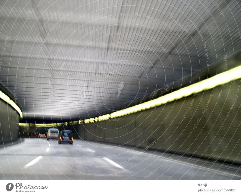 tunnel vision Tunnel In transit Driving Motoring Speed Transport Car Street Trip Dynamics Berlin