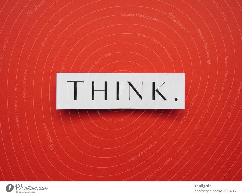 think. Think Text invitation English Word Characters Letters (alphabet) writing Typography Communication communication Communicate Language Colour photo