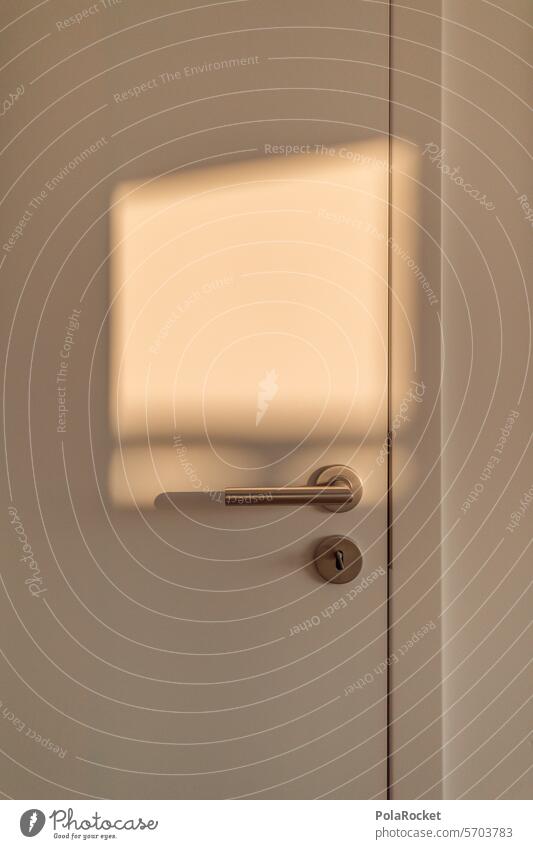 #A0# Room door Flat (apartment) dwell Light Morning in the morning Shaft of light door handle open house New building