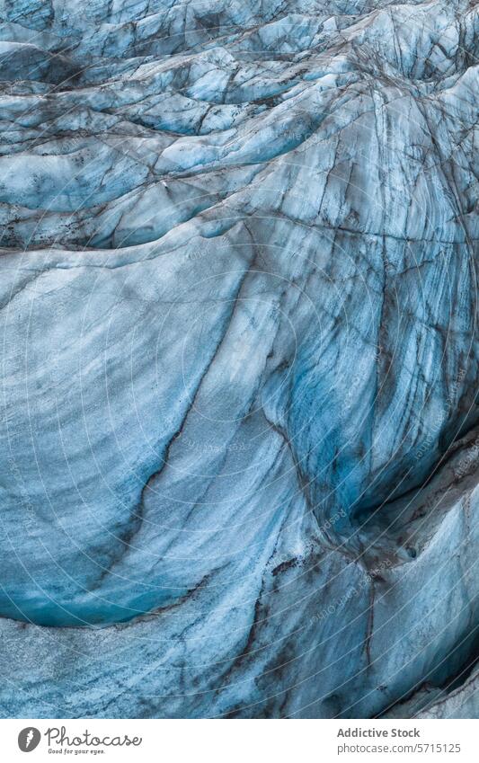 Textured Ice Formations at VatnajÃ¶kull Glacier, Iceland glacier vatnajÃ¶kull iceland formation striated blue white natural pattern texture close-up