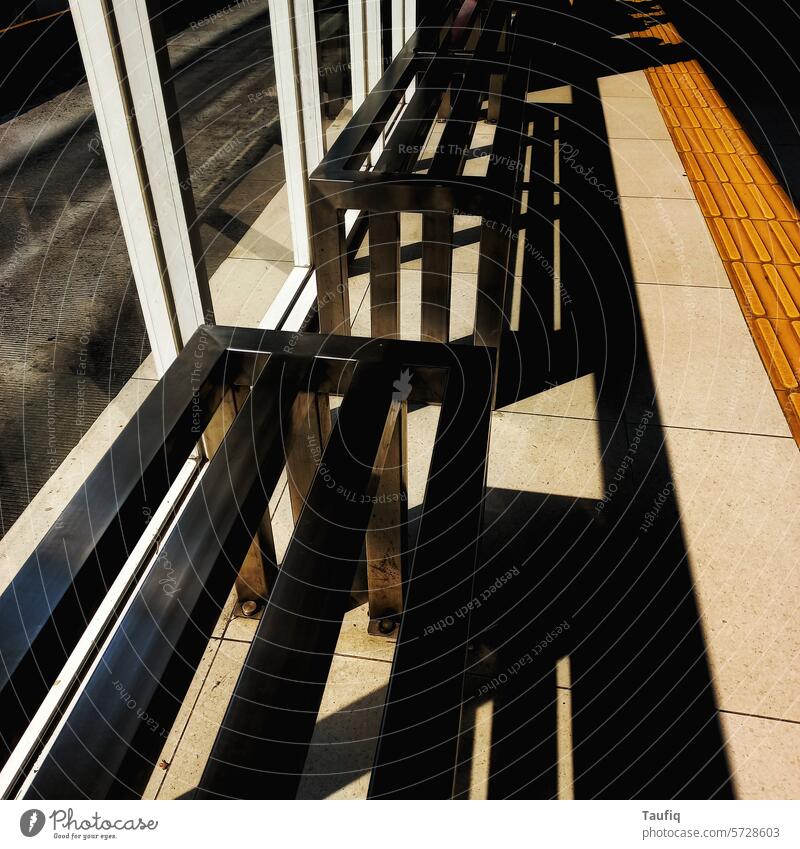 what a shadow from bus stops in the city Shadow Colour photo transportation lights sunshine City