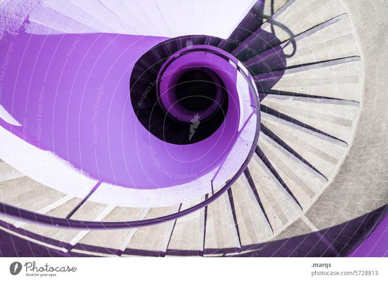 downward spiral Winding staircase Stairs Spiral Architecture Infinity Banister Round Colour Elegant Design Above Structures and shapes Downward Crazy Suction