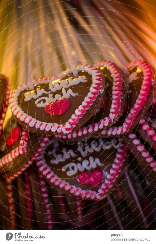 I love you Gingerbread heart Love Declaration of love Romance Emotions Infatuation Display of affection Relationship With love Heart Symbols and metaphors Sign