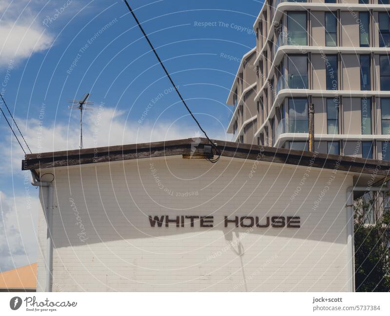 white house The White House Facade Sky Clouds Sunlight Shadow House (Residential Structure) Architecture