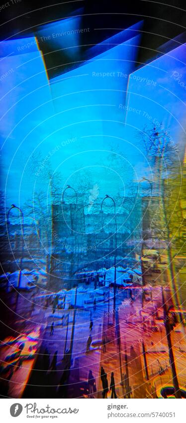 Abstract dream world 2 - Prisma photography Dream world smartphone photography alienated Blue Colour photo Deserted Day Reflection Surrealism Exceptional