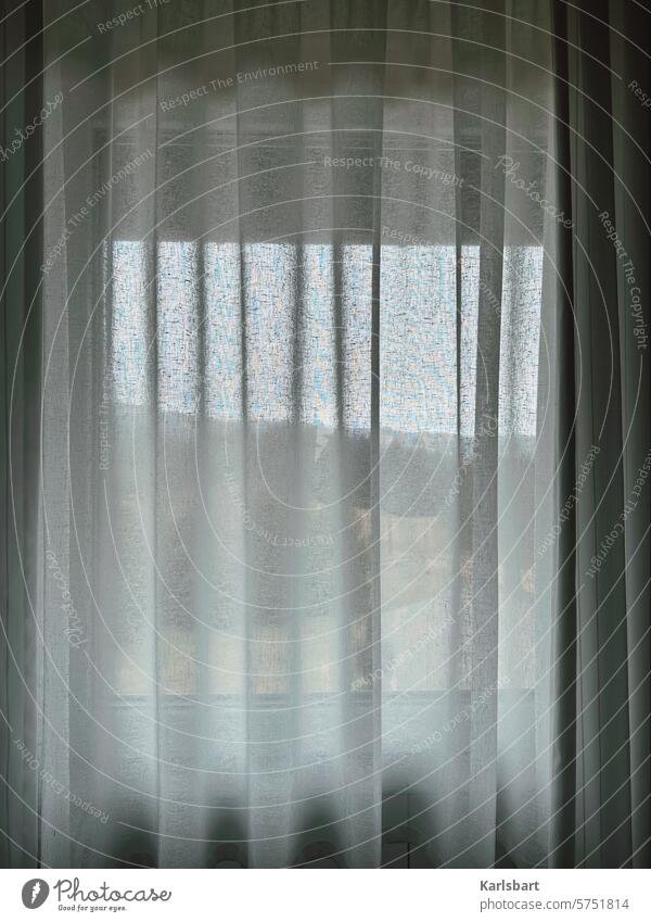 Black Forest window curtains Window Drape Living or residing Flat (apartment) Light Curtain Shadow Cloth Folds Screening Hang Textiles Wrinkles Interior shot