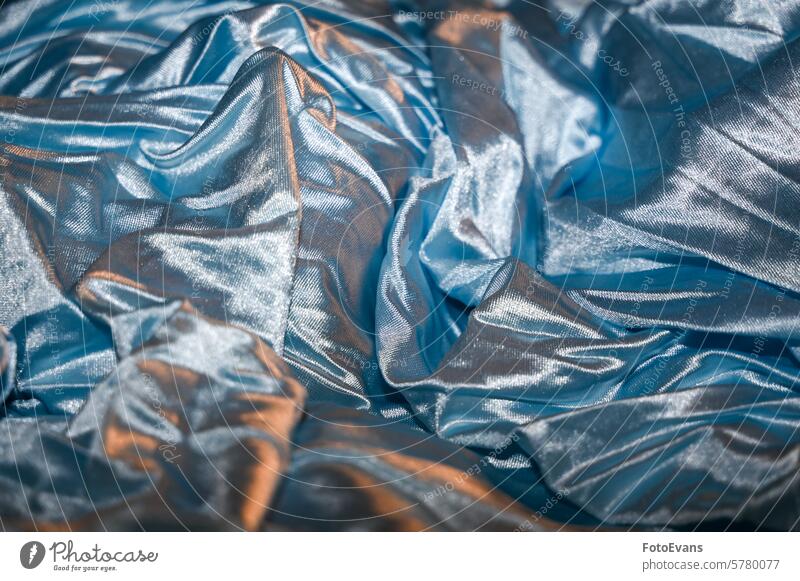 Shiny light blue fabric pattern Copy Space concept background structure Backgrounds Blue shiny monochrome bright TEXTILE shimmer material Backdrop reflective