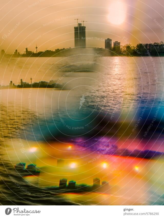 Surreal - city, country, river - photography with prisms and filters Cologne Sunlight Skyline Abstract go underground steam Vail Deserted High-rise light points