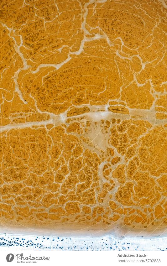 Aerial view of crystalline salt lagoons in Toledo aerial toledo pattern texture vibrant color structure overhead shot photography natural landscape mineral