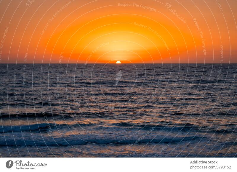 Tranquil Sunset Seascape in Sardinia, Italy sunset sardinia italy seascape orange horizon tranquil ocean dusk warm hues landscape nature tranquility serene