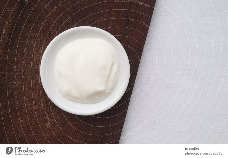Natural Yogurt Yoghurt Nutrition Breakfast Diet Plate Body Skin Face Cream Make-up Medical treatment Wellness Spa Fresh Clean Brown White Protection wood care