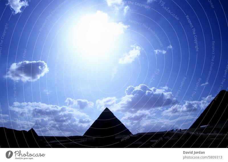 Black pyramids under clouds and sun pyramids egypt Egypt black pyramids Landscape Pyramid