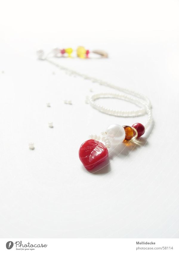 bookmarks Leaf Red Delicate White Jewellery Bow Accumulate Reading Pearl Bright Chain pot Side To hold on mnemonic Sign