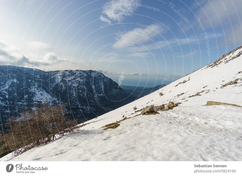 Mountains of Madonie Natural Park in winter covered in snow on a sunny day, Sicily, Italy mountain landscape travel madonie sicily sky tourism outdoor beautiful