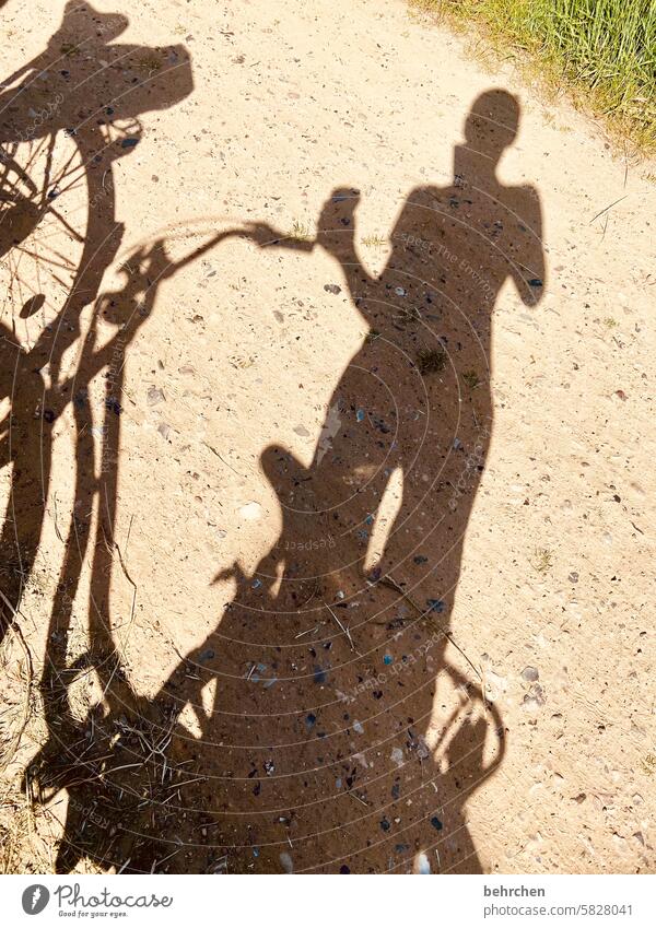 i have something of a shadow Shadow Bicycle Woman Summer Lanes & trails sunshine Cycling Selfie Self portrait