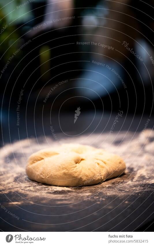 Pizza dough. Baking at home. Flour and yeast yeast dough pizza dough morel Dough Bread Baked goods Kitchen Cooking Bakery Delicious Food Colour photo Hand Raw