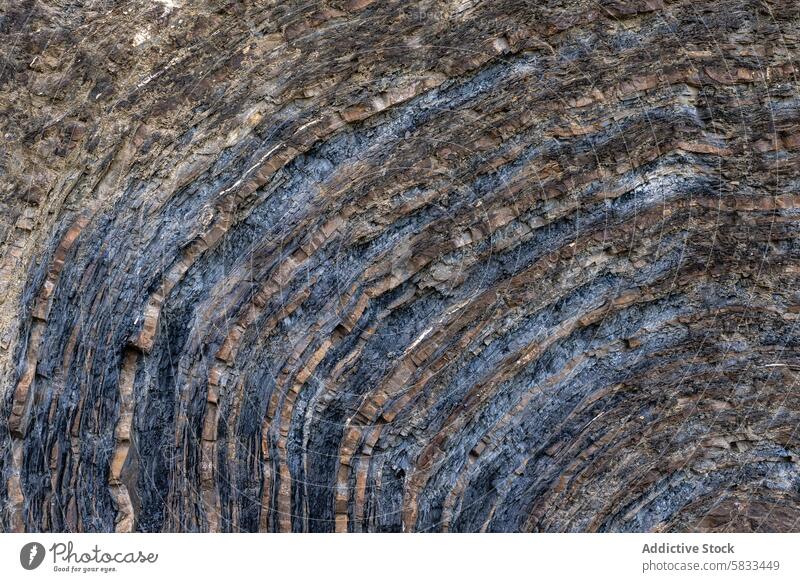 Textured rock layers in Valle de Liebana, Spain geology formation texture pattern stratification sedimentary valle de liebana cantabria spain nature natural