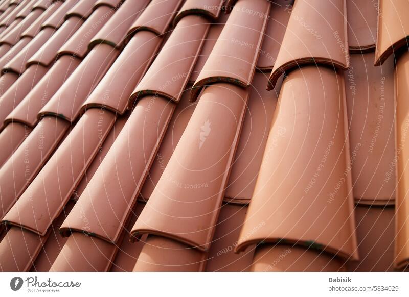 Red Ceramic Roof Tiles Pattern on Building roof tile tiles terracotta roofing building red construction material architecture housing structure exterior ceramic