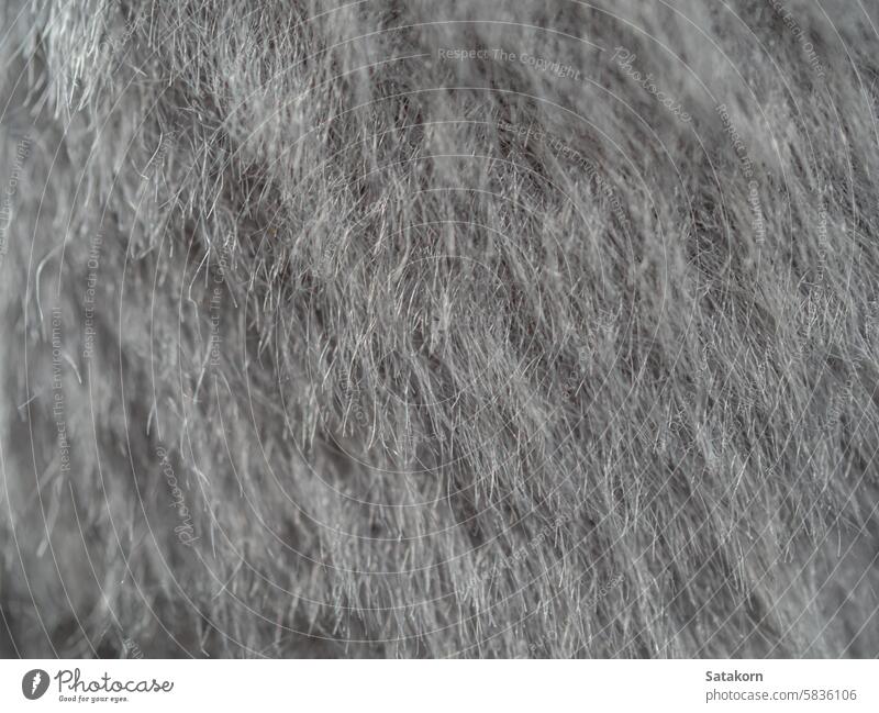 Close up Texture of synthetic fiber on the floor carpet softness surface fluffy wool fur material texture background backdrop decoration fabric grey macro