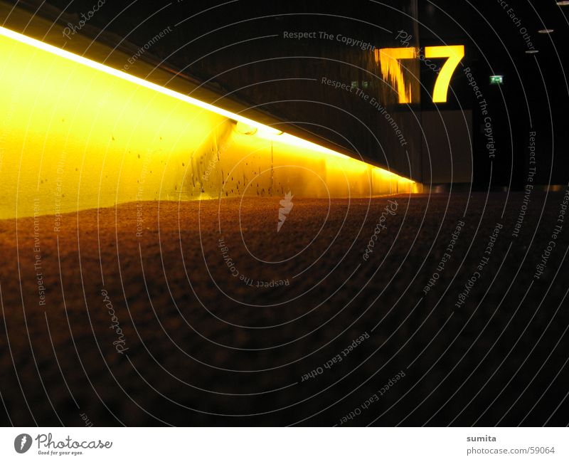 The Yellow Seven 7 Reflection Fluorescent Lights Strip of light Carpet Wall (building)