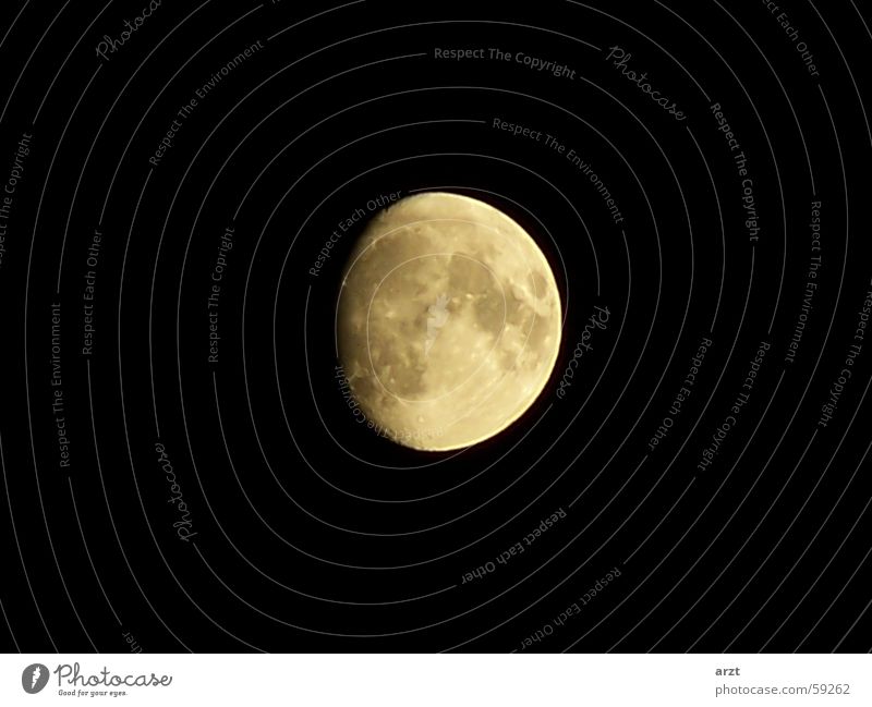the moon Night Black Dark Planet Moon Sky