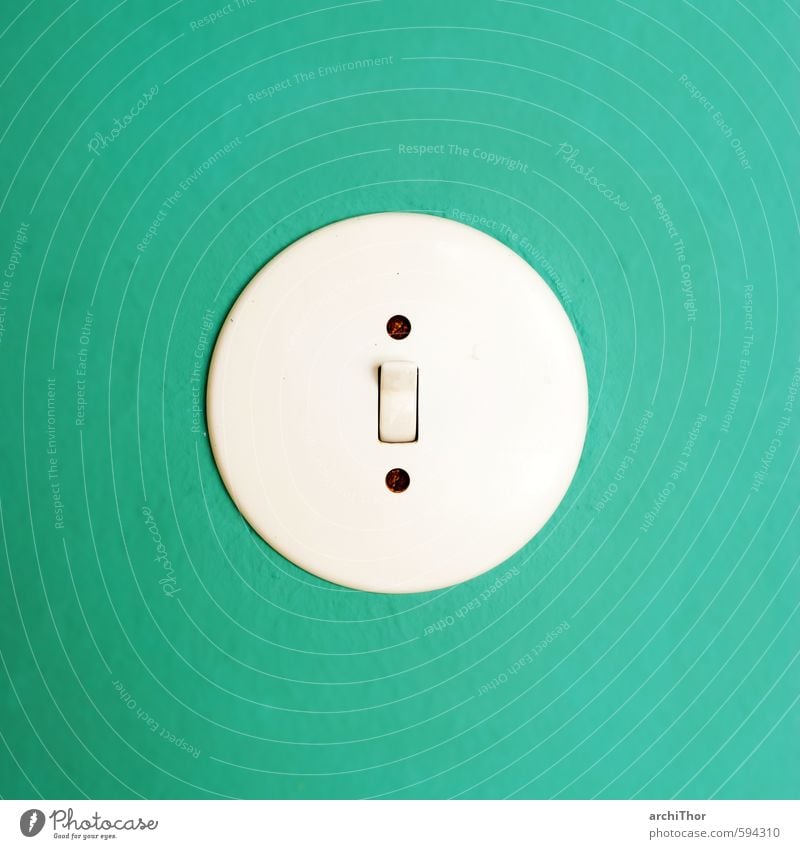 Old switch House (Residential Structure) House building Interior design Switch Wall (barrier) Wall (building) Light switch Plastic Circle Circular Retro Trashy