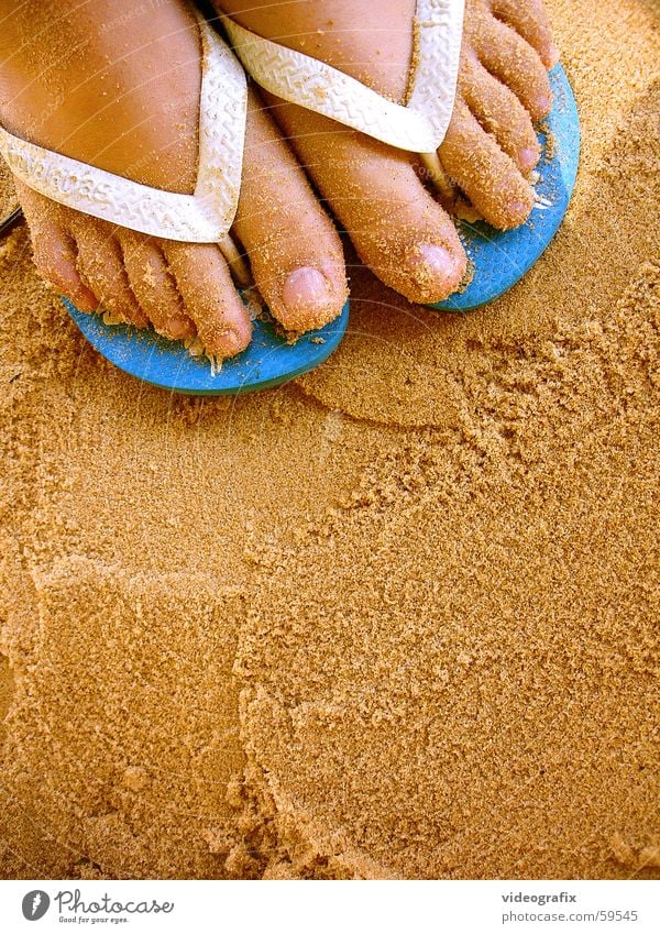 beach sand walk Beach Summer Flip-flops Ocean Vacation & Travel Sand play fun Feet