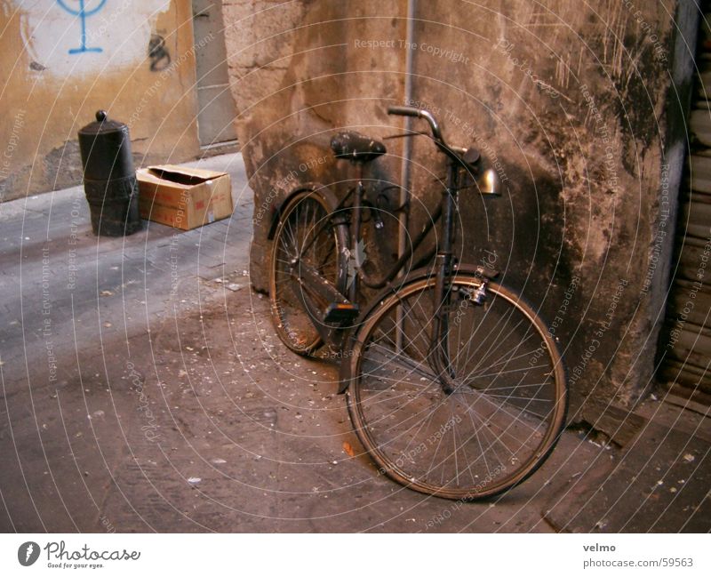 I want to ride my bicycle Alley Bird droppings Bicycle Forget Italy Old