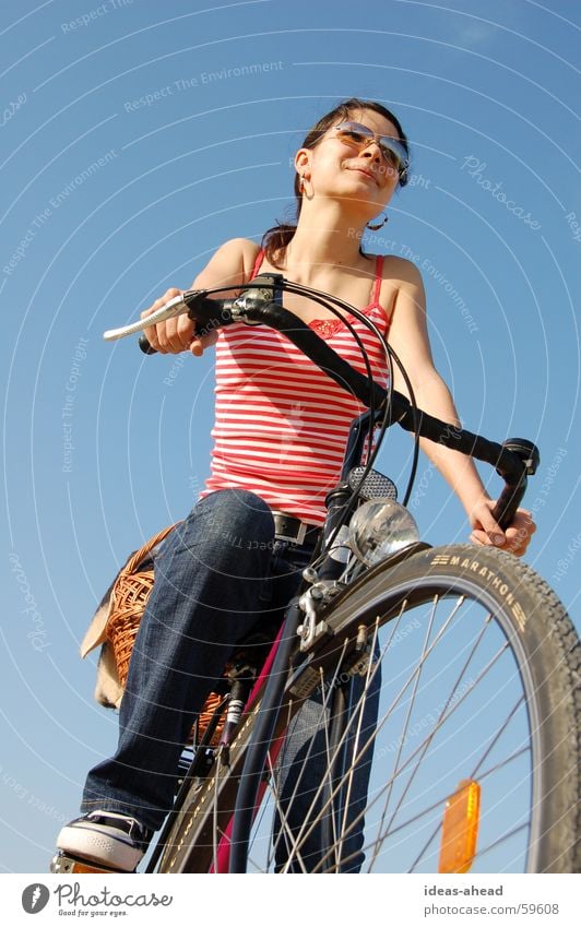 Cycling Bicycle Woman Girl Cycling tour Summer picnic