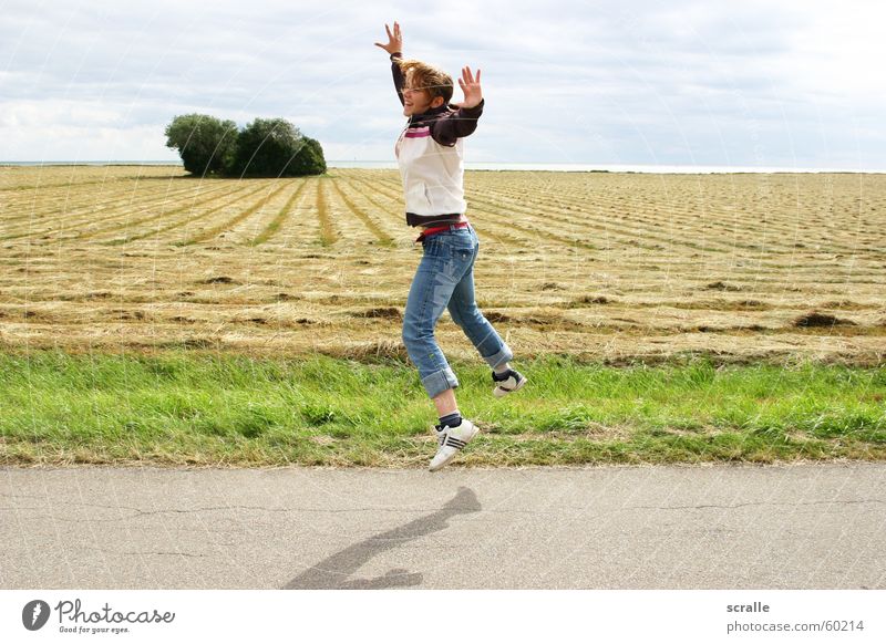 Joy in Denmark Jump Emotions Coast Woman Hop recreation