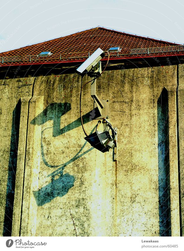 supervision Monitoring Light Wall (barrier) Concrete Roof Nuremberg Penitentiary Captured Arrested Grating Jail sentence Criminal offense Criminality Camera