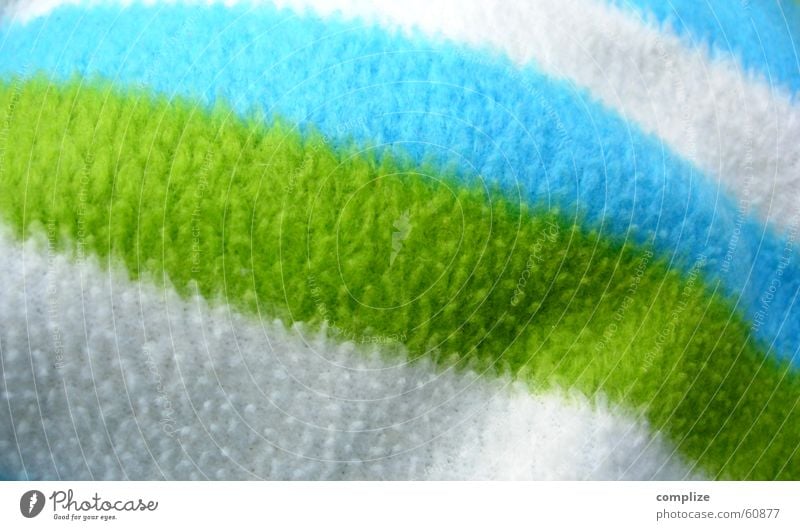 white-and-green-and-blue Wool Plush Soft Cuddly Duvet Homey Blanket Colour Wool blanket Blue Striped Close-up Detail Deserted Copy Space Bright Colours