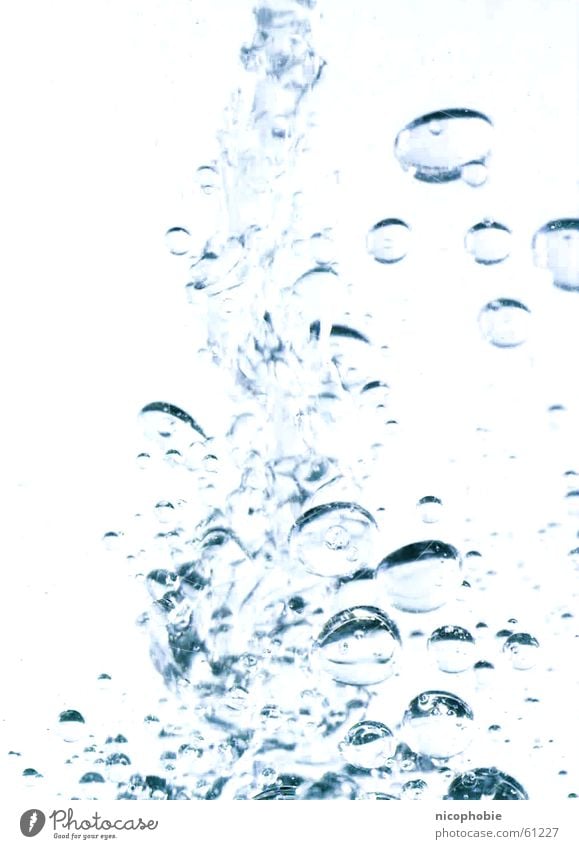 Oxygen Underwater photo Mineral water Sculpture Blow pallor Bubble Water Blue under bubbles