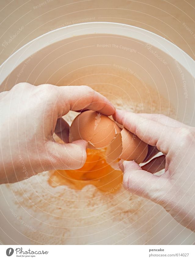 one-egg Food Dough Baked goods Bowl Woman Adults Hand 18 - 30 years Youth (Young adults) Feminine Cooking Egg Yolk Flour Pasta dish Eggshell Hen's egg Hit