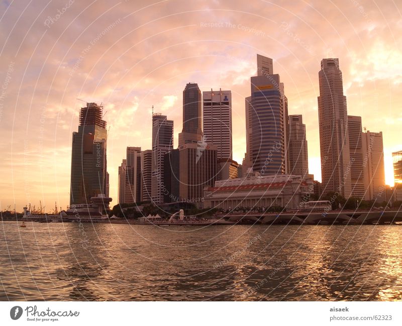 *singapore sunset* Singapore Sunset High-rise Asia Skyline