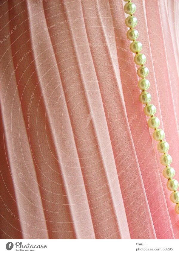 dress Summer dress Dress Pearl necklace Pink Feminine False Cloth Delicate Woman Chic Clothing Luxury pleated mousselin Wrinkles Elegant Fashion